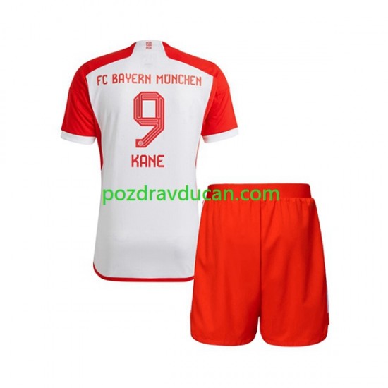 Nogometni Dresovi FC Bayern München Harry Kane 9 Dječji Domaći dres 2023-2024 Kratkih Rukava