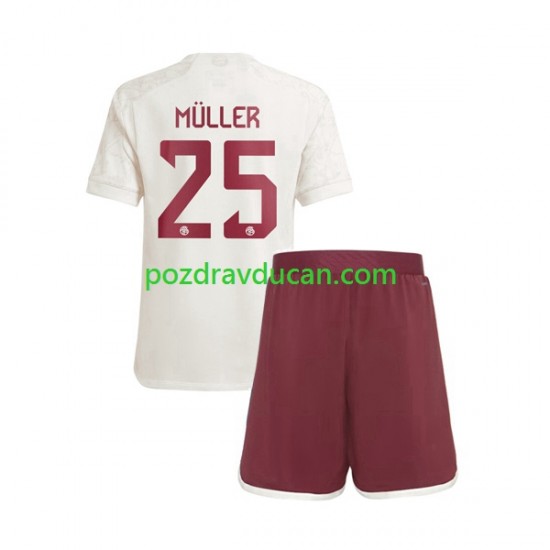 Nogometni Dresovi FC Bayern München Thomas Muller 25 Dječji Treći dres 2023-2024 Kratkih Rukava