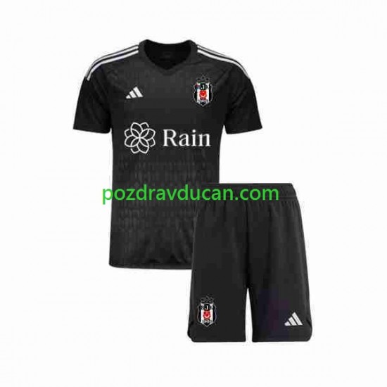 Nogometni Dresovi Besiktas Vratar Dječji Domaći dres 2023-2024 Kratkih Rukava