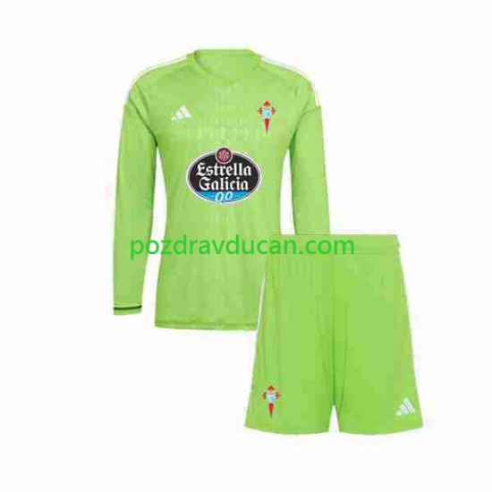 Nogometni Dresovi Celta de Vigo Vratar Dječji Domaći dres 2023-2024 Dugi Rukav