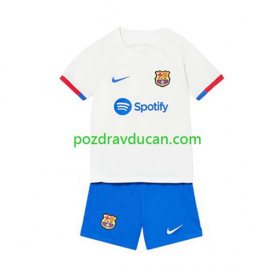 Nogometni Dresovi FC Barcelona Dječji Gostujući dres 2023-2024 Kratkih Rukava