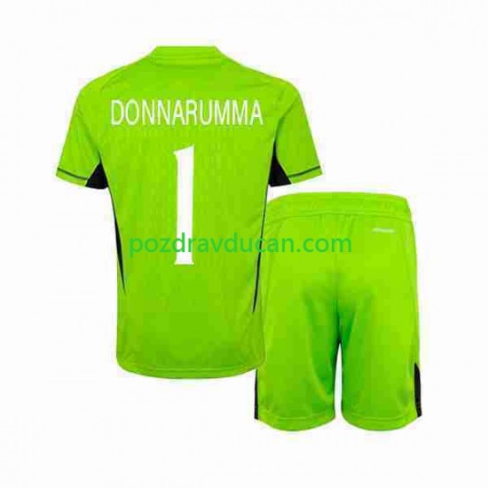 Nogometni Dresovi Italija Donnarumma 1 Vratar Dječji Domaći dres 2023 Kratkih Rukava