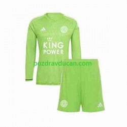 Nogometni Dresovi Leicester City Vratar Dječji Gostujući dres 2023-2024 Dugi Rukav