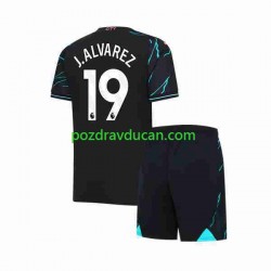 Nogometni Dresovi Manchester City Julian Alvarez 19 Dječji Treći dres 2023-2024 Kratkih Rukava