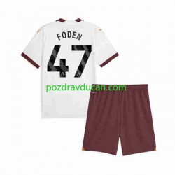 Nogometni Dresovi Manchester City Phil Foden 47 Dječji Gostujući dres 2023-2024 Kratkih Rukava