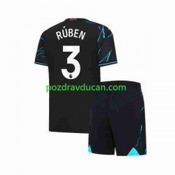Nogometni Dresovi Manchester City Ruben 3 Dječji Treći dres 2023-2024 Kratkih Rukava