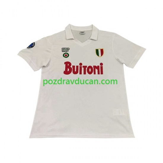 Nogometni Dresovi Napoli 1987 1988 Retro Muški Gostujući dres Kratkih Rukava