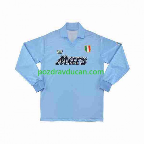 Nogometni Dresovi Napoli 1990 1991 Retro Muški Domaći dres Dugi Rukav