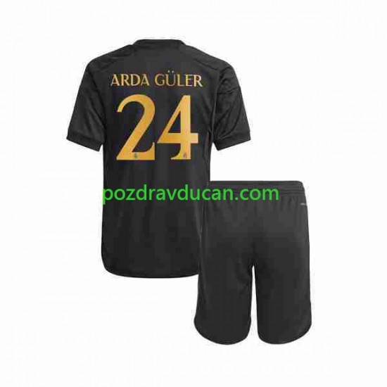 Nogometni Dresovi Real Madrid Arda Guler 24 Dječji Treći dres 2023-2024 Kratkih Rukava