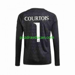 Nogometni Dresovi Real Madrid Thibaut Courtois 1 Vratar Muški Gostujući dres 2023-2024 Dugi Rukav