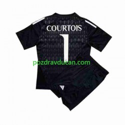Nogometni Dresovi Real Madrid Thibaut Courtois 1 Vratar Dječji Gostujući dres 2023-2024 Kratkih Rukava