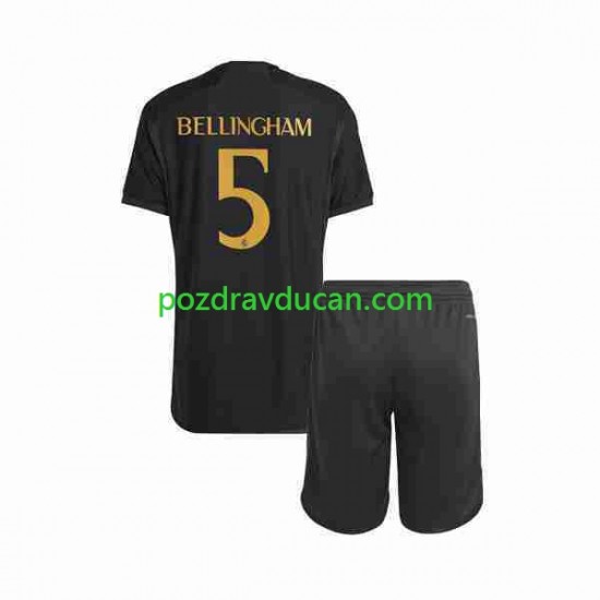 Nogometni Dresovi Real Madrid Jude Bellingham 5 Dječji Treći dres 2023-2024 Kratkih Rukava