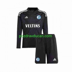 Nogometni Dresovi Schalke 04 Vratar Dječji Gostujući dres 2023-2024 Dugi Rukav