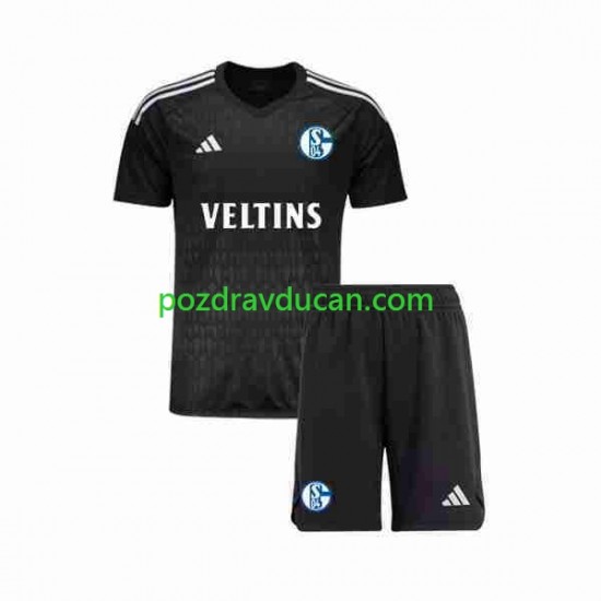 Nogometni Dresovi Schalke 04 Vratar Dječji Gostujući dres 2023-2024 Kratkih Rukava