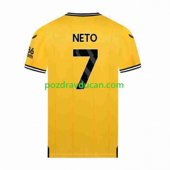 Nogometni Dresovi Wolverhampton Wanderers NETO 7 Muški Domaći dres 2023-2024 Kratkih Rukava