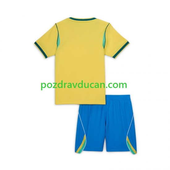 Nogometni Dresovi Brazil Dječji Domaći dres World Cup 2026 Kratkih Rukava