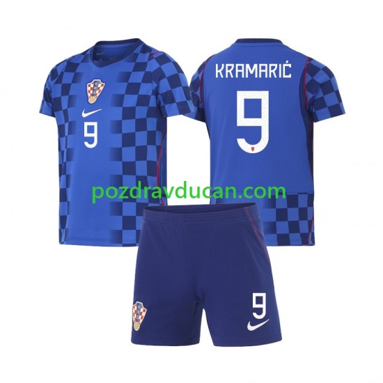 Nogometni Dresovi Hrvatska Andrej Kramaric 9 Dječji Gostujući dres World Cup 2026 Kratkih Rukava