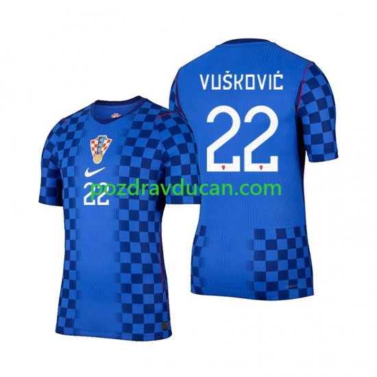Nogometni Dresovi Hrvatska Luka Vuskovic 22 Muški Gostujući dres World Cup 2026 Kratkih Rukava