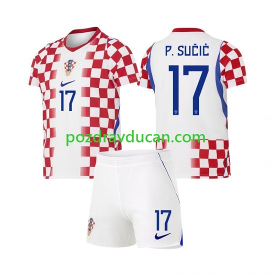 Nogometni Dresovi Hrvatska Petar Sucic 17 Dječji Domaći dres World Cup 2026 Kratkih Rukava