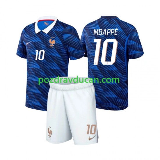 Nogometni Dresovi Francuska Mbappé Kylian 10 Dječji Domaći dres World Cup 2026 Kratkih Rukava