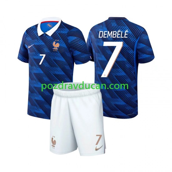 Nogometni Dresovi Francuska Ousmane Dembele 7 Dječji Domaći dres World Cup 2026 Kratkih Rukava