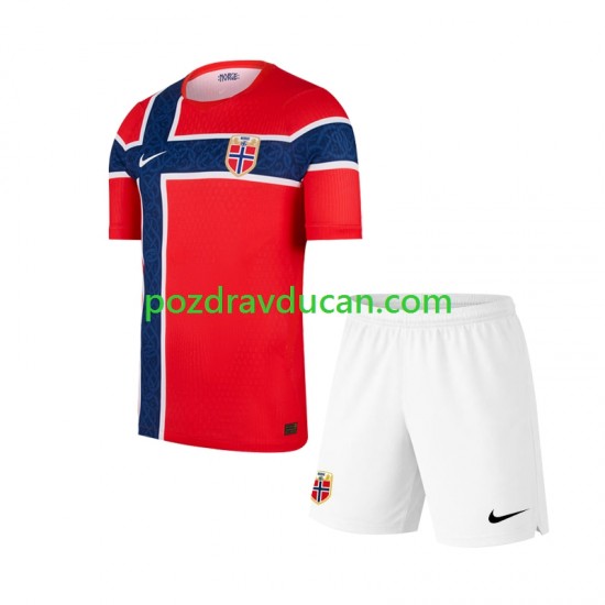 Nogometni Dresovi Norveška Dječji Domaći dres World Cup 2026 Kratkih Rukava