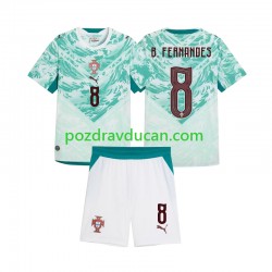 Nogometni Dresovi Portugal Bruno Fernandes 8 Dječji Gostujući dres 2026 2027 Kratkih Rukava