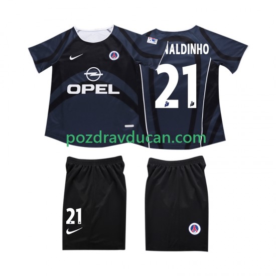 Nogometni Dresovi AC Milan RONALDINHO 10 2003 Retro Dječji Treći dres 2002 Kratkih Rukava