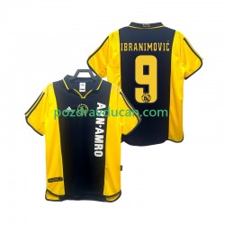 Nogometni Dresovi AFC Ajax IBRANIMOVIC 9 2000 2001 Retro Muški Gostujući dres Kratkih Rukava