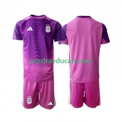 Nogometni Dresovi Argentina Vratar Dječji Domaći dres 2025 Kratkih Rukava