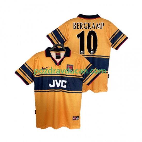 Nogometni Dresovi Arsenal BERGKAMP10 1997 Retro Muški Gostujući dres 1999 Kratkih Rukava