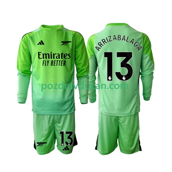 Nogometni Dresovi Arsenal Kepa Arrizabalaga 13 Vratar Dječji Gostujući dres 2025-2026 Dugi Rukav