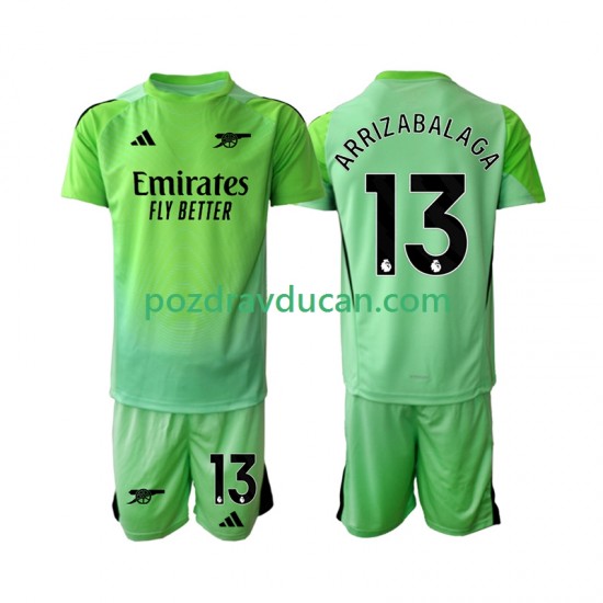 Nogometni Dresovi Arsenal Kepa Arrizabalaga 13 Vratar Dječji Gostujući dres 2025-2026 Kratkih Rukava