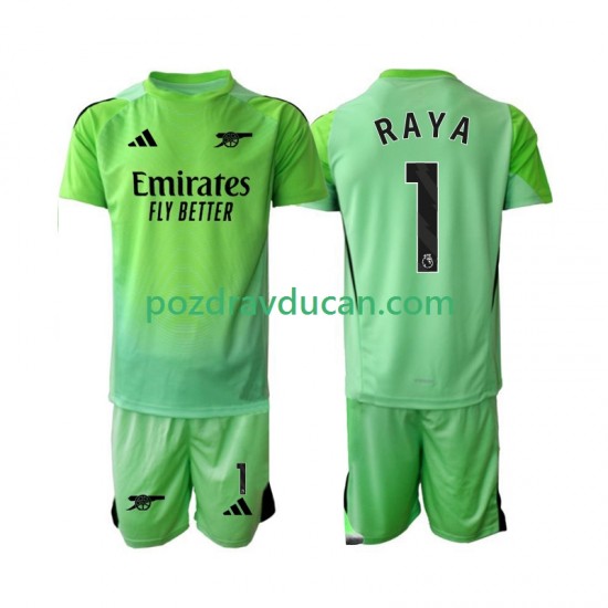 Nogometni Dresovi Arsenal Raya 1 Vratar Dječji Gostujući dres 2025-2026 Kratkih Rukava