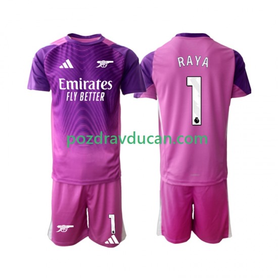 Nogometni Dresovi Arsenal Raya 1 Vratar Dječji Treći dres 2025-2026 Kratkih Rukava