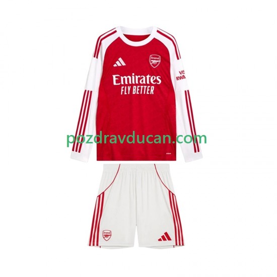 Nogometni Dresovi Arsenal Dječji Domaći dres 2025-2026 Dugi Rukav