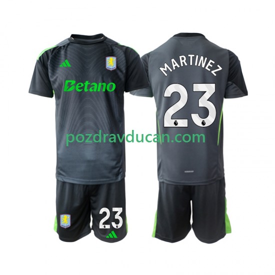 Nogometni Dresovi Aston Villa Emiliano Martinez 23 Vratar Dječji Domaći dres 2025-2026 Kratkih Rukava