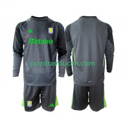 Nogometni Dresovi Aston Villa Vratar Dječji Domaći dres 2025-2026 Dugi Rukav