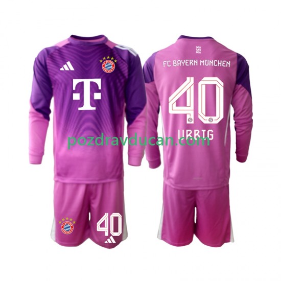 Nogometni Dresovi FC Bayern München Jonas Urbig 40 Vratar Dječji Četvrti dres 2025-2026 Dugi Rukav