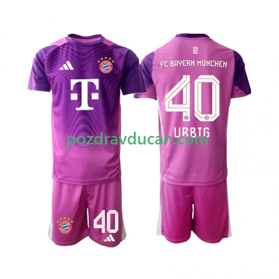 Nogometni Dresovi FC Bayern München Jonas Urbig 40 Vratar Dječji Četvrti dres 2025-2026 Kratkih Rukava