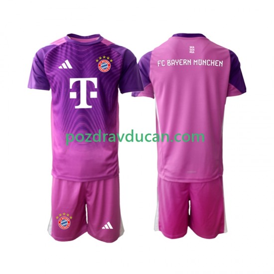 Nogometni Dresovi FC Bayern München Vratar Dječji Četvrti dres 2025-2026 Kratkih Rukava