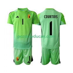 Nogometni Dresovi Belgija Thibaut Courtoi 1 Vratar Dječji Domaći dres 2025 Kratkih Rukava