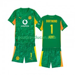 Nogometni Dresovi Borussia Dortmund Gregor Kobel 1 Vratar Dječji Domaći dres 2025-2026 Kratkih Rukava