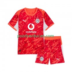 Nogometni Dresovi Borussia Dortmund Vratar Dječji Gostujući dres 2025-2026 Kratkih Rukava