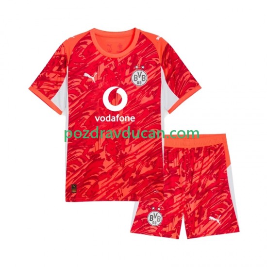 Nogometni Dresovi Borussia Dortmund Vratar Dječji Gostujući dres 2025-2026 Kratkih Rukava