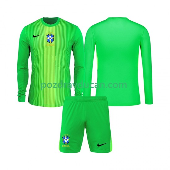 Nogometni Dresovi Brazil Vratar Dječji Domaći dres 2026 Dugi Rukav