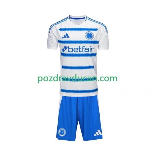 Nogometni Dresovi Cruzeiro Dječji Gostujući dres 2025-2026 Kratkih Rukava