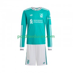 Nogometni Dresovi Liverpool Dječji Treći dres 2025-2026 Dugi Rukav