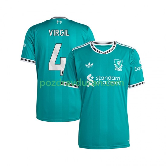 Nogometni Dresovi Liverpool Virgil van Dijk 4 Muški Treći dres 2025-2026 Kratkih Rukava