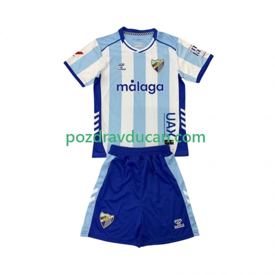 Nogometni Dresovi Málaga CF Dječji Domaći dres 2025-2026 Kratkih Rukava